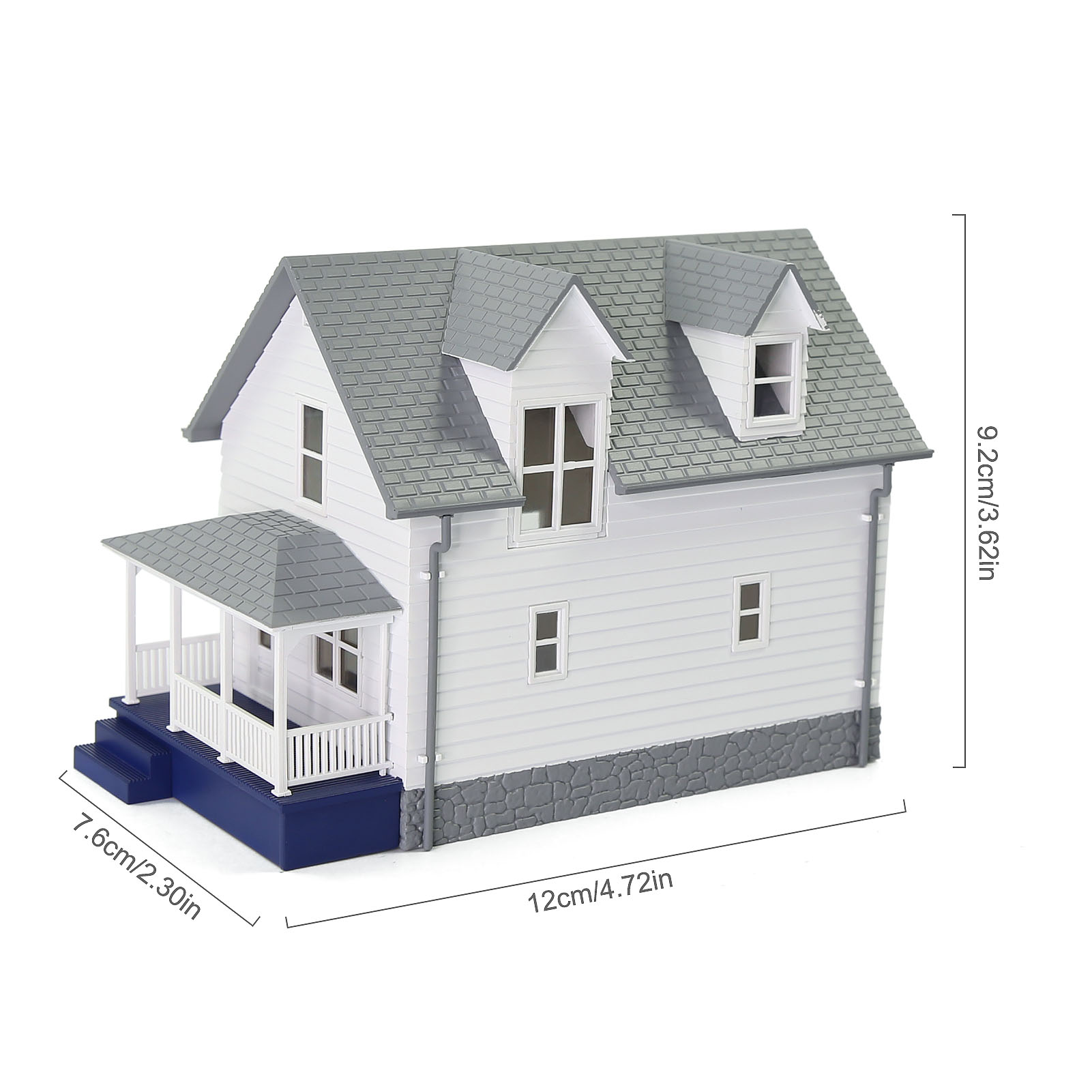 1pc/3pcs HO Scale 1:87 Model House Residential Building Architectural